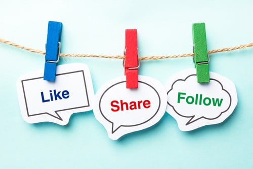 like share follow
