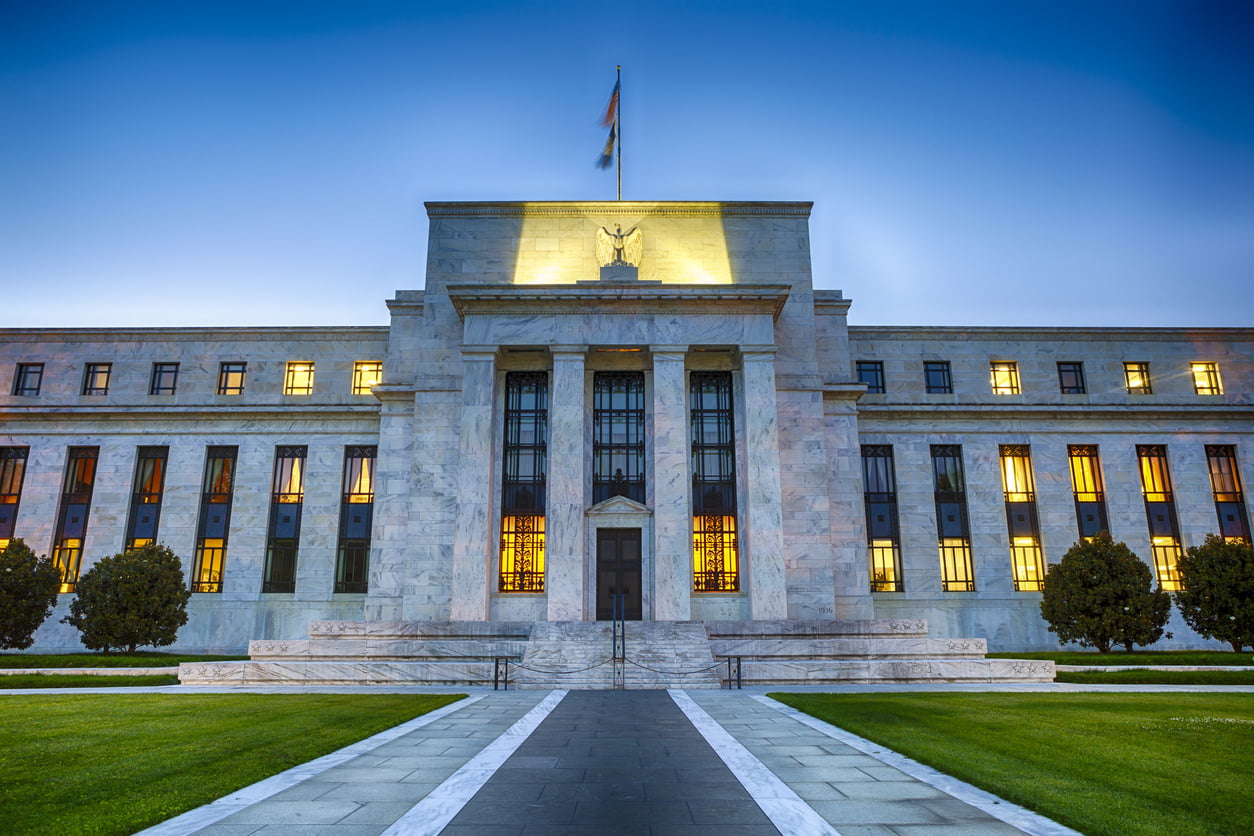 The Federal Reserve Building In Washington DC, USA