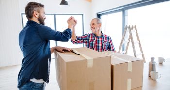 Father helps son with home purchase