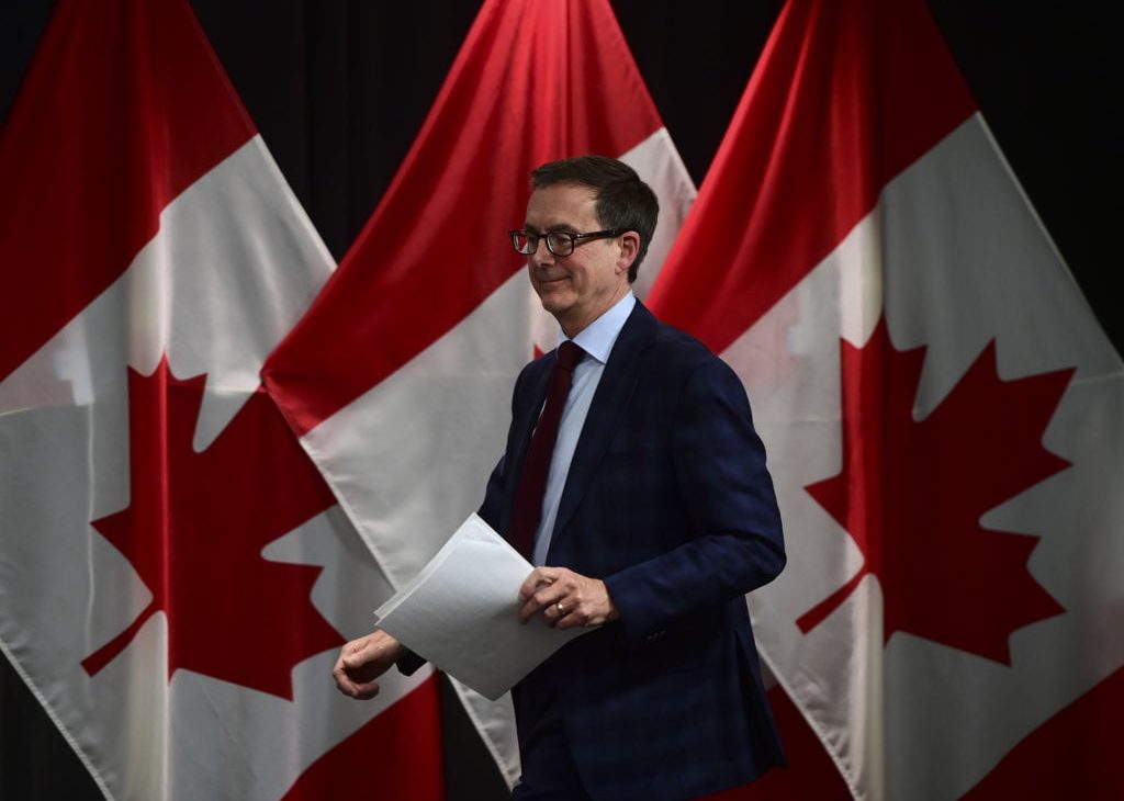 Bank Of Canada Governor Tiff Macklem delivers a speech