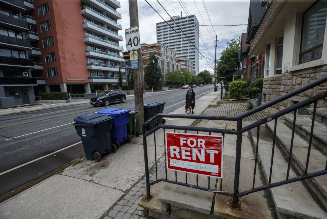 Renters across the country faced record low vacancy rates and record high rent increases in 2023, but Statistics Canada says Toronto and Vancouver residents who don't own their homes face the greatest financial and mental pressures. A "For Rent" sign is posted outside a home in Toronto, Tuesday, July 12, 2022. THE CANADIAN PRESS/Cole Burston Renters across the country faced record low vacancy rates and record high rent increases in 2023, but Statistics Canada says Toronto and Vancouver residents who don't own their homes face the greatest financial and mental pressures. A "For Rent" sign is posted outside a home in Toronto, Tuesday, July 12, 2022. THE CANADIAN PRESS/Cole Burston