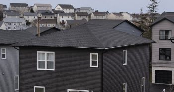 Homes are pictured at a suburb in Halifax