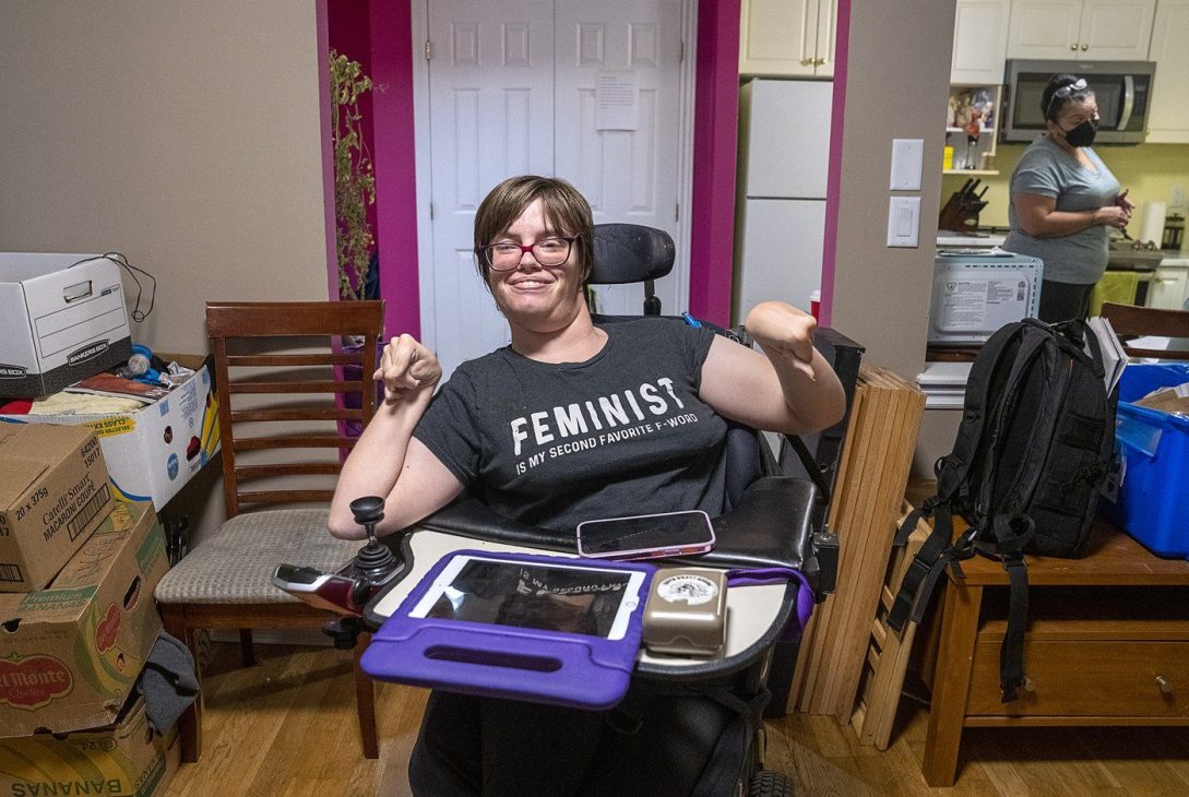 Vicky Levack, who lives with cerebral palsy